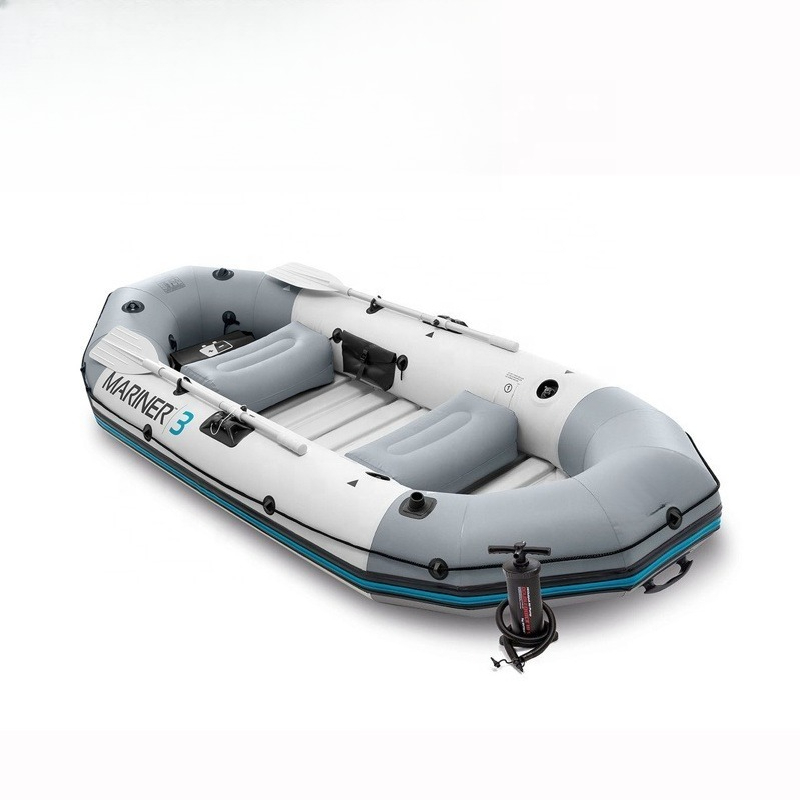 Fishing Boat Inflatable - 68373 ZESTAW ŁÓDZI Kajak Ponton Nadmuchiwany